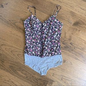 3/$25 Pins and Needles Small Floral Print Hooked Body Suit